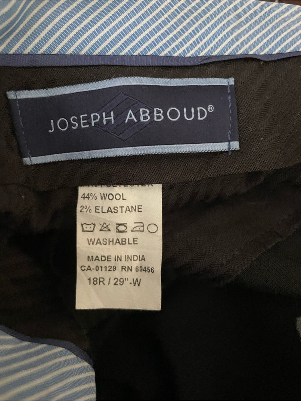 Joseph Abboud Boys Black Two-Piece Formal Suit - Picture 6 of 7